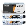 2 Pack Compatible MP 301 MP301 841767 / 841714 Black Toner Cartridge Replacement for Ricoh Aficio MP301SP 301SPF MP301 Printer Toner