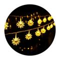Huanledash String Light Creative Shape IP43 Waterproof Energy-saving Battery Operated Non-Glaring Soft Lighting Indoor Outdoor Moon Star LED String Light Ornament Party Supplies