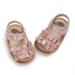 Baby Girls Summer Sandals Flower Bowknot Princess Wedding Dress Shoes Soft Infant Crib First Walkers Prewalker (Pink)