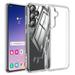 Elegant Choise Case with 2Pcs Screen Protector for Samsung Galaxy S24 Ultra/S24 Plus/S24 Soft Clear TPU Shockproof Slim Phone Cover Clear