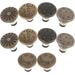 10pcs Jean Button Sew Instant Button Detachable Jean Button Removable Replacement Metal Button to Extend or Reduce Pants Waist Size for Craft Sewing