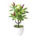 Huanledash Artificial Fruit Tree Lifelike Multipurpose Plastic Adorable Simulation Potting for Wedding