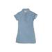 Dress - Shirtdress: Blue Print Skirts & Dresses - Kids Girl's Size 4