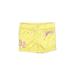 Skechers Athletic Shorts: Yellow Print Sporting & Activewear - Kids Girl's Size 6X