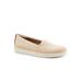 Wide Width Women's Accent Slip-Ons by Trotters® in Natural (Size 10 1/2 W)