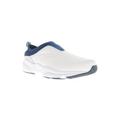 Women's Stability Slip-On Sneaker by Propet in White Navy (Size 9 1/2 4E)