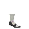 Mens and Ladies 1 Pair Reebok Technical Wool Rich Crew Technical Trekking Socks Grey / Black 8.5-10 UK