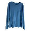 J. Crew Shirts | J Crew Shirt Men's Large Broken-In Blue Long Sleeve Crew Neck Cotton Blue Pocket | Color: Blue | Size: L