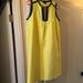 J. Crew Dresses | J. Crew Yellow Brocade Shift Dress With Blue Detail. Size 4 | Color: Yellow | Size: 4