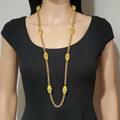 J. Crew Jewelry | J. Crew Yellow Beads & Faux Pearls Necklace | Color: Gold/Yellow | Size: Os
