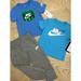 Nike Shirts & Tops | *Bundle* Boys Nike Short Sleeve Tees & Pant Size 2t | Color: Blue/Gray | Size: 2tb