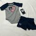 Under Armour Matching Sets | New Under Armour Baby Partriotic Baseball 2 Piece Shorts Set Size 6-9 Months Nwt | Color: Blue | Size: 6-9mb