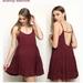 Brandy Melville Dresses | Brandy Melville Jada Dress Tank Mini One Size Dress Maroon Festival Beach | Color: Tan | Size: Os