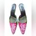 Kate Spade Shoes | Kate Spade Vintage Floral Kitten Heels Size 7.5 | Color: Blue/Pink | Size: 7.5