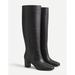 J. Crew Shoes | J.Crew Womens Tall Slouch Willa Leather Boots Black Size 6 Aq758 | Color: Black | Size: 6