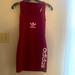 Adidas Dresses | Adidas Original Sleeveless Maroon Logo Tank Dress ..Size: Small | Color: Purple | Size: S