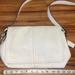Coach Bags | Coach Leather Fold Over Flap Shoulder Bag Purse F10204 Convertible Crossbody | Color: White | Size: Os