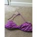 American Eagle Outfitters Swim | American Eagle Women's Juinors Purple Striped Swim Top Tie Neck Size Large | Color: Purple | Size: L