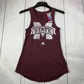 Adidas Tops | Mississippi State Bulldogs Ncaa Small Adidas Sleeveless Shirt Maroon New Women | Color: Red | Size: S