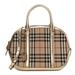 Burberry Bags | Burberry Horseferry Check Metallic Small Orchard Bowling Bag Gold | Color: Black/Gold | Size: Os
