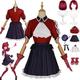 Anime Oshi No Ko Arima Kana Cosplay Costume Outfit Hoshino Rubii Dark Red Uniform Complete Set Halloween Carnival Party Dress Up Suit with Hat Wig for Women Girls