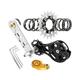 JISADER Bike Single Speed Conversion Kit Bike Chain Tensioners Outdoor Riding Torque Regulator, Speed Converter Single Speed Cassette, 20T Silver