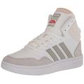 adidas Mens Hoops 3.0 Mid Lifestyle Basketball Classic Vintage Shoes Hoops 3.0 Mid Lifestyle Basketball Classic Vintage Shoes, White/Metal Grey/Grey, 11.5