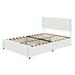 Mercer41 Alshareef Panel Storage Bed Upholstered/Linen in White | 43.3 H x 64.6 W x 84 D in | Wayfair EE9352724AA54943A32639662EB815B4