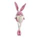 The Holiday Aisle® Sequin Sitting Bunny Easter Gnome w/Hanging Legs 20.5"H in Pink | 20.1 H x 6 W x 4.5 D in | Wayfair