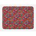 East Urban Home Colorful Plush Bath Mat, Abstract Warm Tone Waves, 30.2"x20", Multicolor, Polyester | Wayfair 50C2E49EFFE4418CAA993F3AFDCAA681