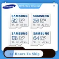 Samsung-Carte Micro SD EVO Plus avec adaptateur carte TF carte mémoire 64 Go 128 Go 256 Go 512