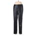 Ann Taylor Factory Faux Leather Pants - High Rise: Black Bottoms - Women's Size 8