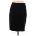 Liz Claiborne Casual Skirt: Black Solid Bottoms - Women's Size 4