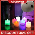 Led candele elettriche senza fiamma lampada candele Votive a batteria luci da tè elettriche stoppino