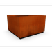 PLANTERCRAFT Corten Steel metal planter box Square & Cube sizes Modern garden steel planters For Commercial And Residential Outdoor Use.