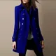 Herbst Winter Woll mantel Frauen Casual Fashion Zweireiher Langarm Mantel für Frauen 2023 Büro