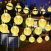 CoPedvic Solar String Lights 2 Pack Waterproof Solar Crystal Globe Lights for Garden Party Decorations