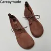 Careaymade-Echt leder übergroße Damenschuhe lässige weiche Sohlen Arbeits stiefel, original Single Rindsleder Herren schuhe Größe 35-45