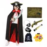 Piraten umhang Kostüm Kinder Piraten Spielzeug Set Halloween Piraten Kapitän Zubehör Kinder
