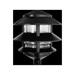 HYYYYH LL322B Incandescent 3 Tier Lawn Light A-19 Type 75W Power 1220 Lumens 120VAC Black (Pack of 2)