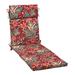 Arden Selections earthFIBER Outdoor Chaise Cushion 72 x 21 Luau Red Tropical Floral