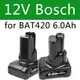 12V bosch 4.0ah Li-Ion Bat420 Ersatz batterie für Bosch Bat411 Bat412 Bat413 Bat414 6 0 V Batterie