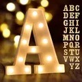 1 Packung große Buchstaben dekorative LED-Brief Licht Zeichen leuchten batterie betriebene Brief