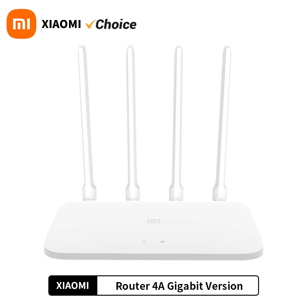 Xiaomi mi router 4a gigabit version 2,4 ghz 5ghz wifi 1167mbps wifi repeater 128mb ddr3 high gain 4 antennen netzwerk extender Image