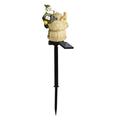 TERGAYEE Garden Gnome Lights Outdoor Resin Gnomchristmas Solar Stake Lights Outdoor Statues Garden Decor Holiday Garden Courtyard Lamp for Home Yard Lawns Porch Decoration Holiday Gifts