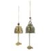 6 Pcs Buddha Statue Bell Wind Chime Windchimes Outdoors Pendant Hanging Ornament Garden for Glass outside Metal Decor