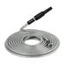 Baade Stainless Steel Garden Hose 100Ft Stainless Steel Lightweight Garden Hose Heavy Duty Metal Watering Hose Garden Water Hose Pipe Free Spray Nozzle Home Silver