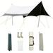 Walmeck Waterproof Butterfly Type Tent Canopy Oxford Cloth Camping Picnic Sail Canopy Shade Canopy