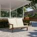 Mondawe Outdoor Patio Loveseat Sofa Patio Conversation Set for Garden Backyard Deck