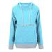 Frehsky Fleece Lined Hoodies Women s Autumn and Winter Fleece Loose Pet Hooded Pullover Cat Dog Large Pouch Carriers Pullover Sweatshirt Sweatshirt for Women Light Blue XL